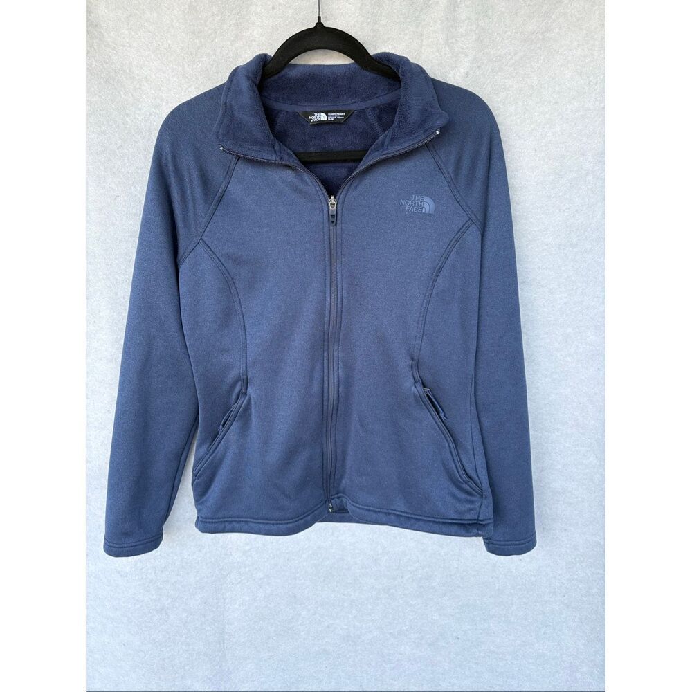 The North Face Women’s Fleece Jacket Medium Blue Full Zip Lightweight Outdoor